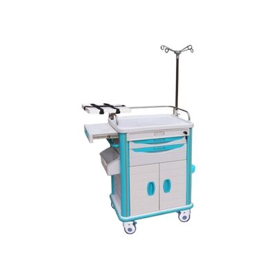 BR-ET001C Hospital Medical Crash Cart Equipment Wheels Moving Rescue High Quality Patient Care Nursing Table Emergency Trolley
